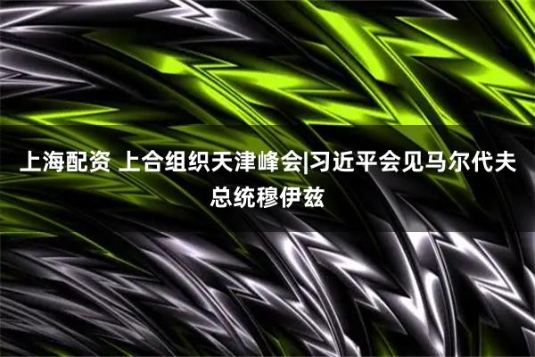 上海配资 上合组织天津峰会|习近平会见马尔代夫总统穆伊兹